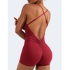 YEOREO Backless Tummy Control Jumpsuits for Women One Piece Workout
