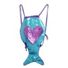 Xlabor Mermaid Drawstring Children Girls Tail Sequins Backpack Magic Reversible