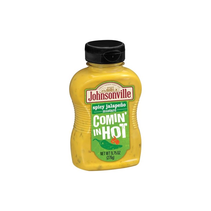 Johnsonville Comin' In Hot Mustard 9/9.75oz Bottles