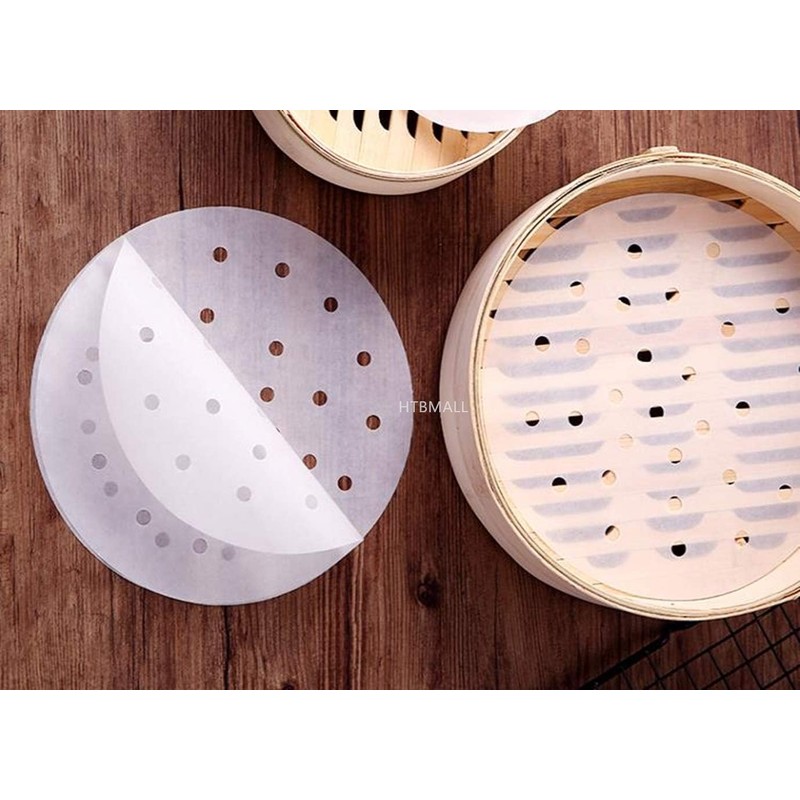 100pcs Air Fryer Liners, 10 inches Bamboo Steamer Liners, Premium