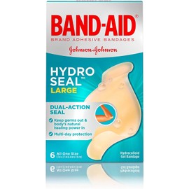 Band-Aid Hydro Seal, 6 Large Bandages Per Box (Pack of 4)