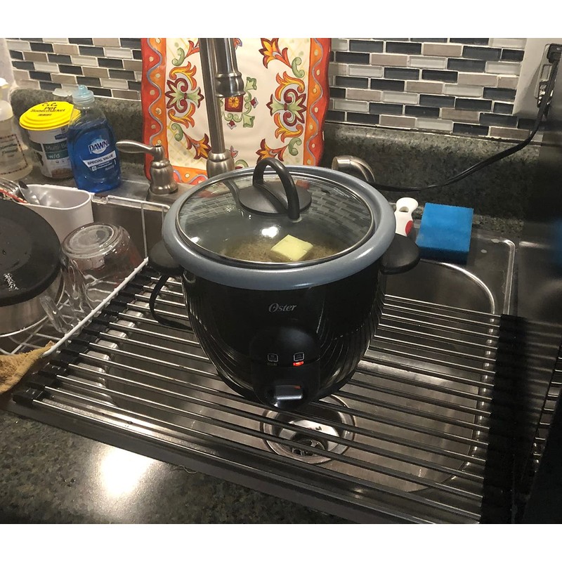 Ahyuan Roll up Dish Drying Rack Over The Sink Kitchen