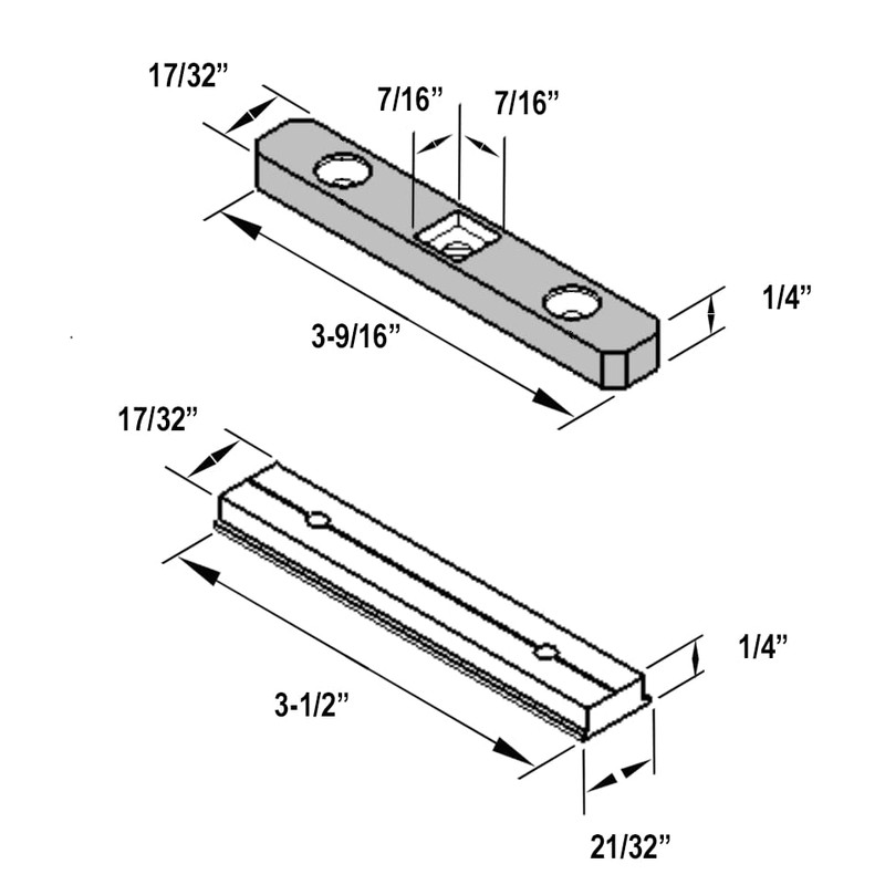 Gordon Glass® Replacement Pivot Hinge Base Assembly for Heavy Shower