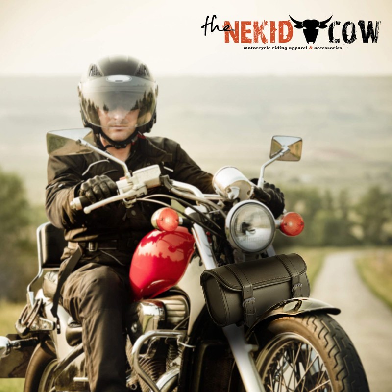 The Nekid Cow | Motorcycle Storage Bag Premium Synthetic Black