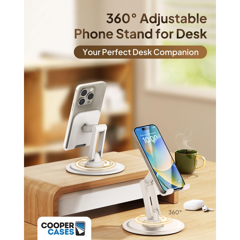 COOPER 360° Stand, Rotating Cell Phone Stand for Desk |