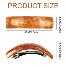 RGZ 4pcs Automatic Large Classic Hair Clips for Fine Hair and Medium Thick Hair, French Vintage Hair Accessories for Women Girls