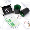 BHHTBB Kniffel Cup Set, Dice Cup Leather with 10 Dice