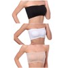 Venbond - Bralette sin tirantes acolchado para mujer, de 3