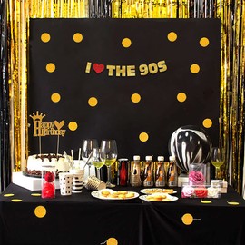 I Love The 90s Glitter Banner - Funny Throwback 1990's Theme Party Decoration, Favors & Supplies