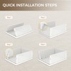 Pinkpum 6 Pack Closet Organizers Storage Bins, Stackable Plastic Drawer