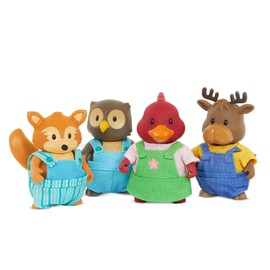 Li’l Woodzeez – Toy Figurine – Animal Figurine – Figurine Set – Animal Toys – 3 Years + – Friendz Club Forest Set