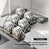 HZBL-LP 3-Tier Pull Down Spice Rack Organizer for Inside Cabinet