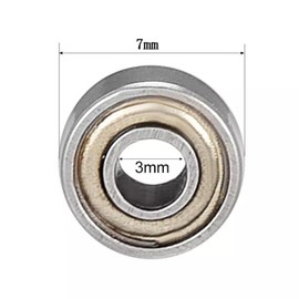 Pack of 10 Ball Bearings 3 x 7 x 3 mm 683ZZ Carbon Steel Double Shielded Deep Groove Bearing Ball Bearing