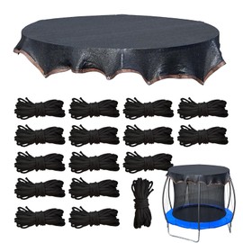 Trampolin Sonnenschutzabdeckung,Trampolin Sonnenschutz mit Schnur | UV Schutz Netz Wetterbeständige Outdoor Sportzubehör für Garten Spielplatz