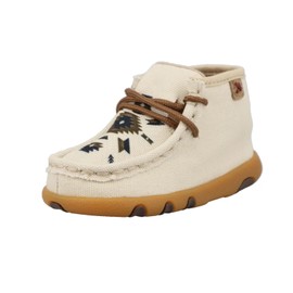 Twisted X Infant's Chukka Driving Moc, Moc Toe, Beige Multi, 2 M