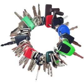 WAHLINPARTS 50 Heavy Equipment Keys Master Set CAT JCB CASE JD Gehl Hyster JLG Komatsu Kubot