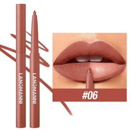 MIRUOKOU Lip Liner Matte Tint Trip Pencil Lip Long Lasting Color Retention Waterproof 06#