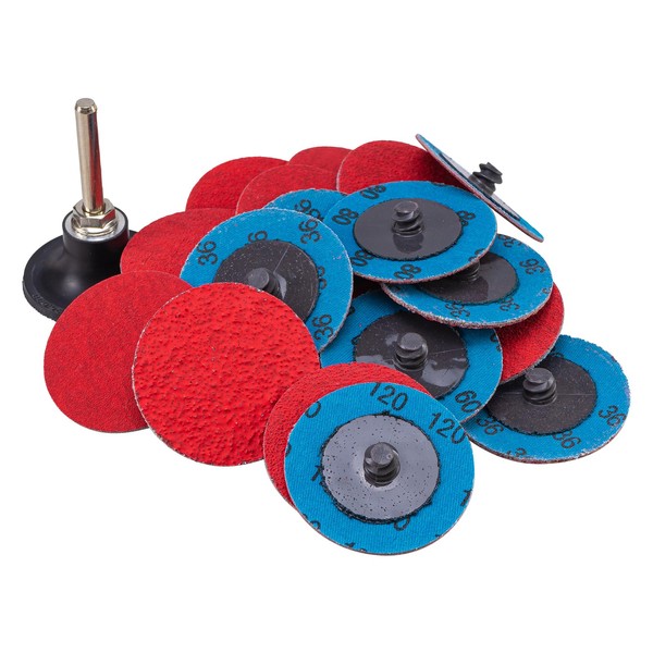 RENOTEC 2" Ceramic Sanding Discs, Heavy Duty, Quick Change TR,