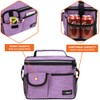 opux Insulated Lunch Bag for Men Women, Leakproof Heather Purple