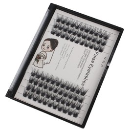 Bodermincer 84 Cluster D Curl Natural Style Eyelashes Professional Makeup Individual Cluster EyeLashes Grafting Fake False Eyelashes (8MM)