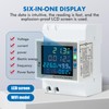 DewinLVD Electricity Meter, DIN Rail, 6 in 1, Digital Energy