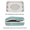 Travel Soap Box with Removable Drainer and Lid, 2 Layers