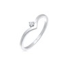 Elli Women's Ring Stacked V Shape with Diamond (0.035 ct.)