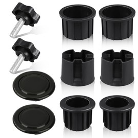 10pcs Umbrella Stand Parts Replacement, Hole Ring Plug Cover Umbrella Stand Parts Connector Umbrella Base Accessories for Outside Stand Base Stabilizer Sleeve Patio Table Balcony Decks
