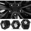 Biomar Labs 16pcs Wheel Nut Covers 4 pcs Locking Bolt