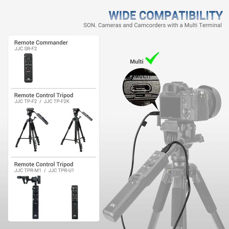 JJC 5M Connecting Cable SR-F2 Remote Commander TP-F2/ TP-F2K Remote