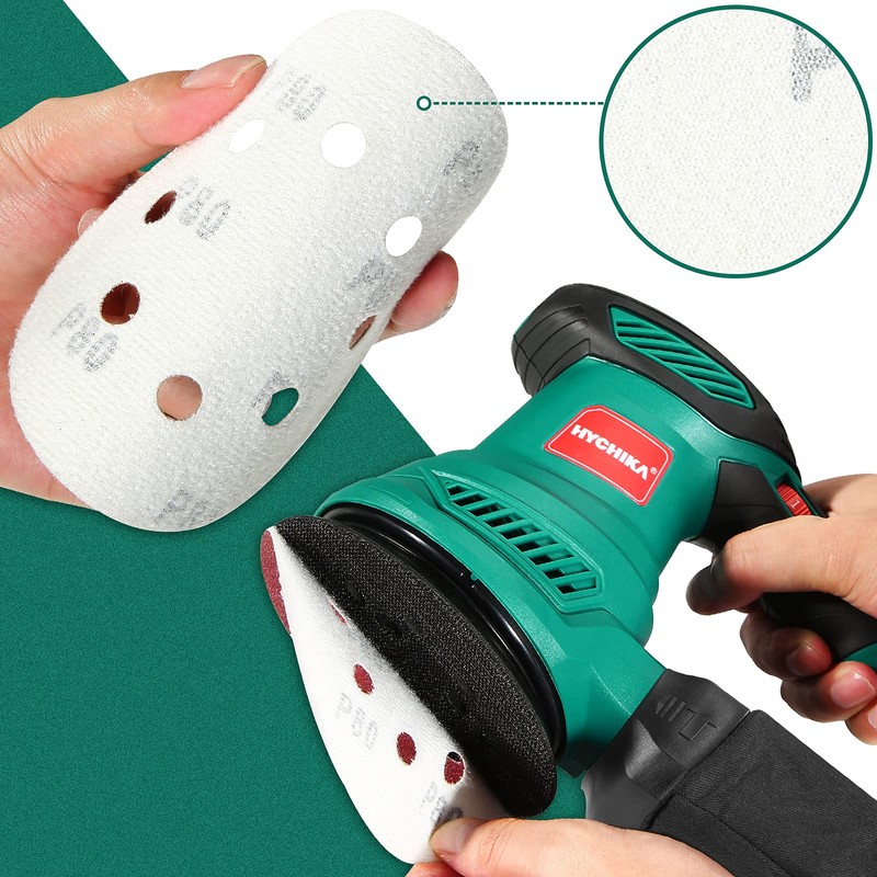 100PCS Sanding Discs, 125mm Orbital Sander Discs, 8 Holes 5