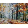 Diathou Art Hand painted Forest Landscape Oil Painting Modern Abstract