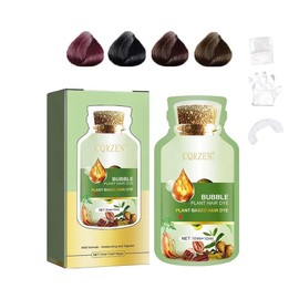 Ginaday Natural Plant Extract for Grey Hair Color Bubble Shampoo, Women and Man. Non-Damage Black Hair Dye (Black)