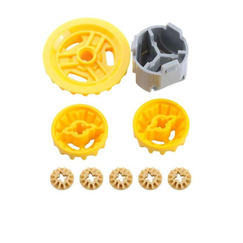 New Version Differentials Gears MOC Technical Modification Parts Compatible with