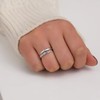 Just Breathe Ring For Women, Adjustable Inspirational Heart Rings Stainless