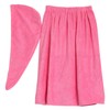 Women Soft Spa Bath Body Wrap Set Towel Bathrobe With