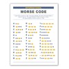 Zieglerworld Laminated International Morse Code & Phonetic Alphabet Large Print