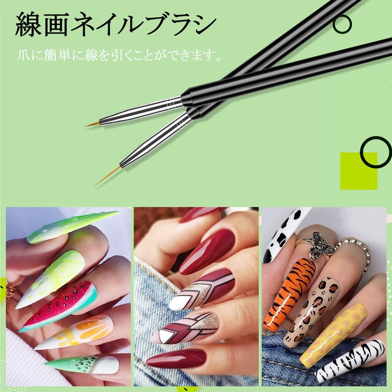 Saviland Gel Nail Brush Set, Nail Brush Set, Gel Nail