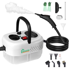 Steam Cleaner, 1200ml Large Water Tank, High Pressure Handheld Steamer, Ideal Cleaning Machine for Floor, Upholstery, Grout and Car White