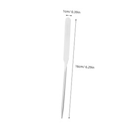 BIUDECO Stainless Steel Makeup Mixing Tool Nail Art Spatula Long Metal Spatula Foundation Stirring Tool Multifunctional Beauty Aid