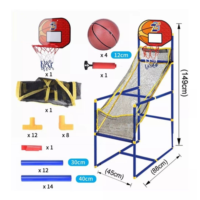 GB-01 Kit De Aro De Baloncesto Para Niños, Bomba +