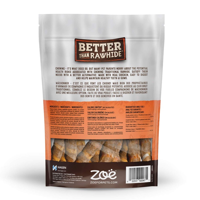 Zoe Peanut Butter Twists Dog Treats, 148 GR