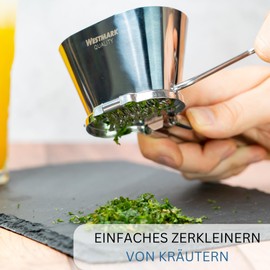 Westmark Kräutermühle, für frische Kräuter, Rostfreier Edelstahl, Silber, 11762260