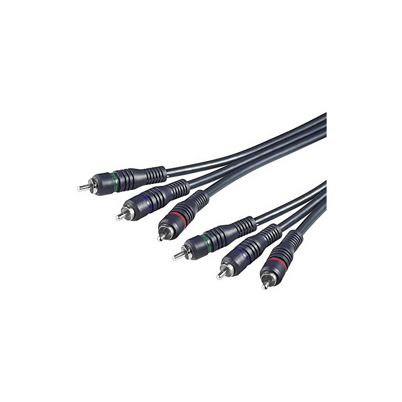 Goobay 33689 RGB/YUV video component cable; 3x RCA - 3
