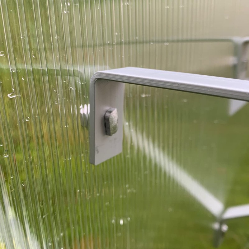 Pair of Aluminium Greenhouse Shelving Brackets (27cm)