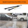 Tow Bar,Adjustable Towing Bar Bumper Mount 5000lb w/ 2X Chains,Universal