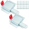 Heavy Duty Garage Door Lock, 2PCS Upgrade Galvanized Steel Garage