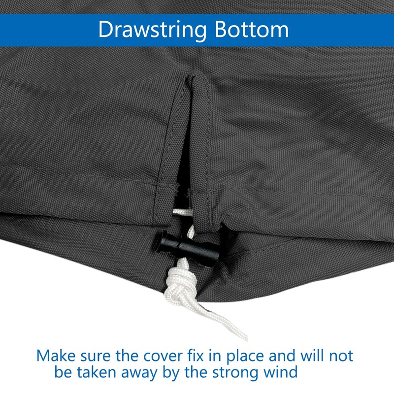 Boat Center Console Cover, 600D Marine Grade Polyester Canvas, Waterproof,