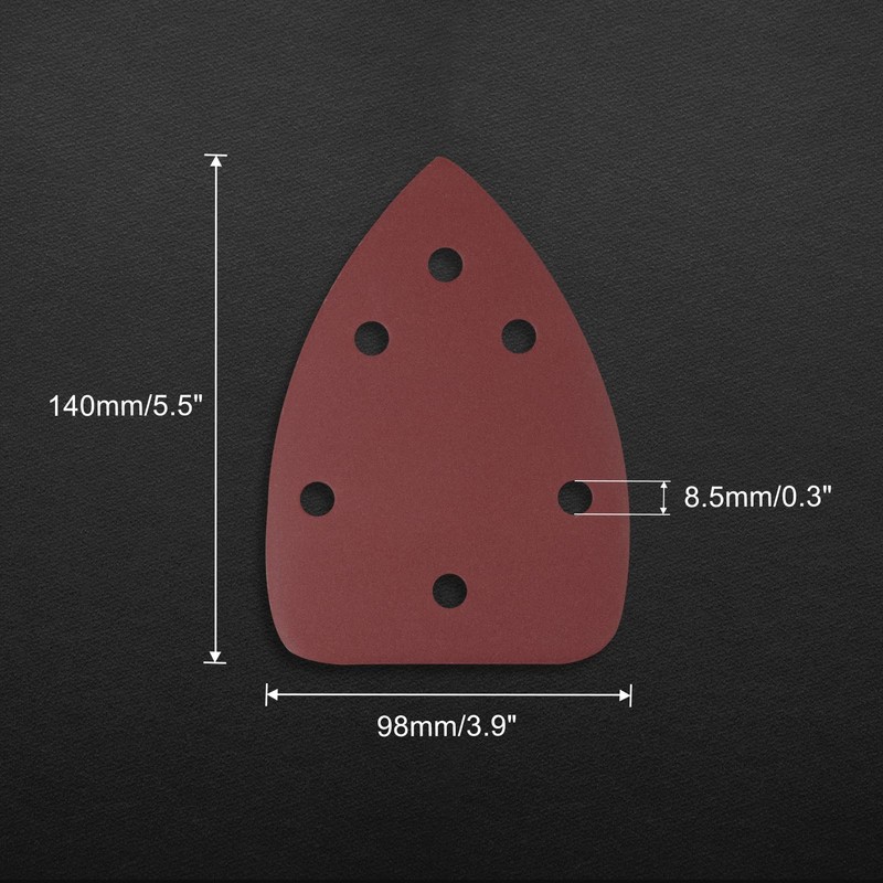 LEONTOOL Mini Delta Sander Sandpaper 30 Sheets #800 140mm 6