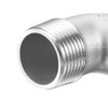 sourcing map 304 Stainless Steel Hose Barb Fitting Elbow, 32mm